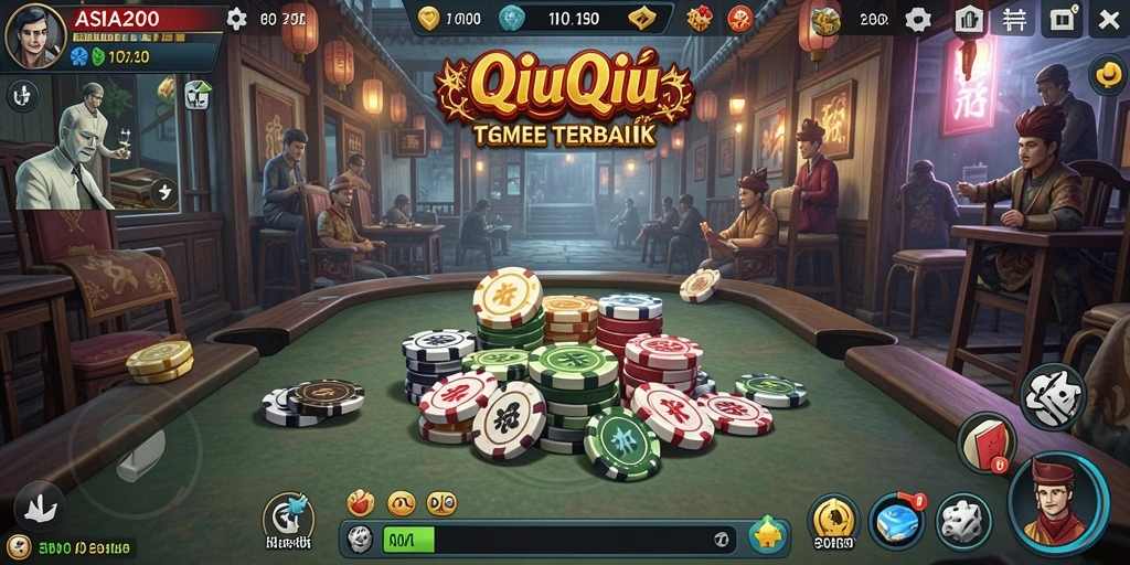 Screenshot tampilan menarik dari gameplay ASIA200 QiuQiu.