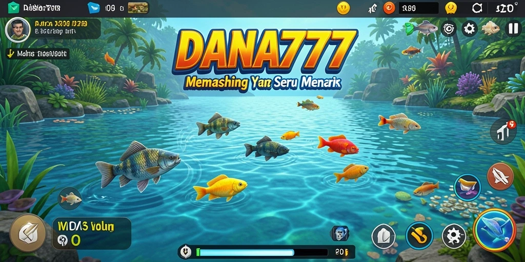 Tampilan gameplay DANA777 menampilkan pengalaman memancing yang realistis.