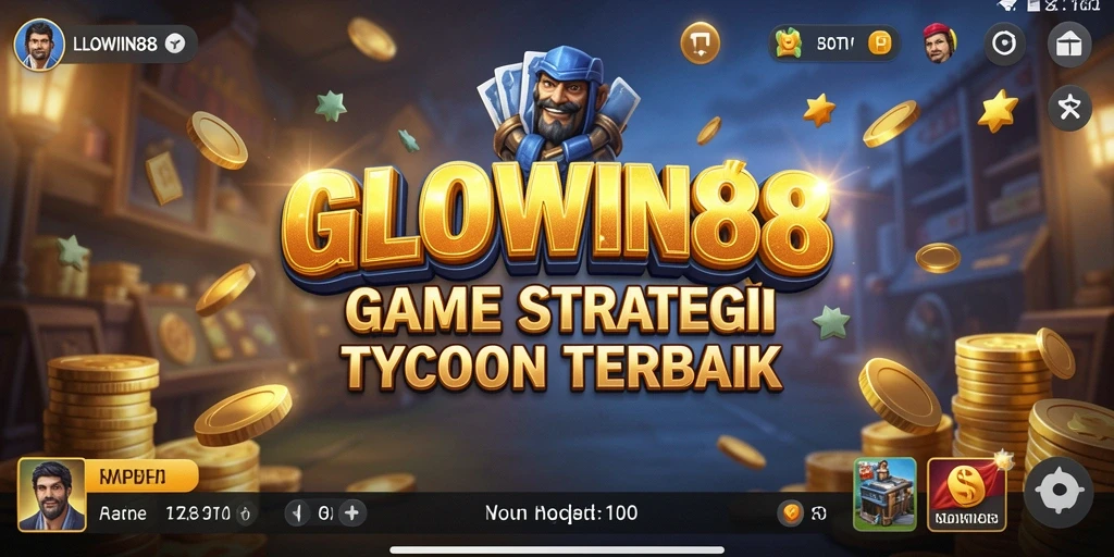 Tampilan gameplay menarik dari GLOWIN88 dengan elemen Tycoon.