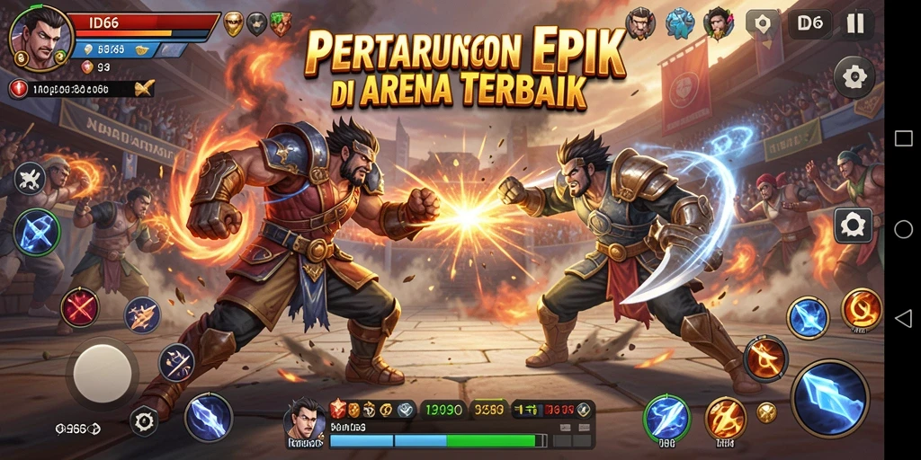 Gameplay ID66: pertarungan epik dan aksi mendebarkan.