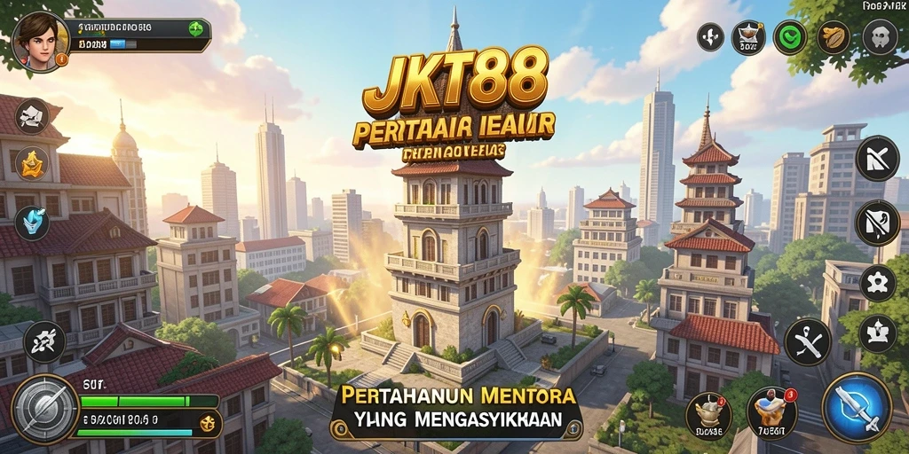 Screenshot JKT88 menampilkan aksi seru dalam game Tower Defense.
