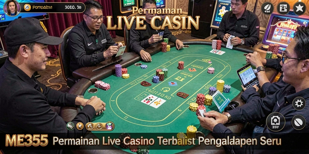 Gameplay Live Casino yang mendebarkan dan interaktif.