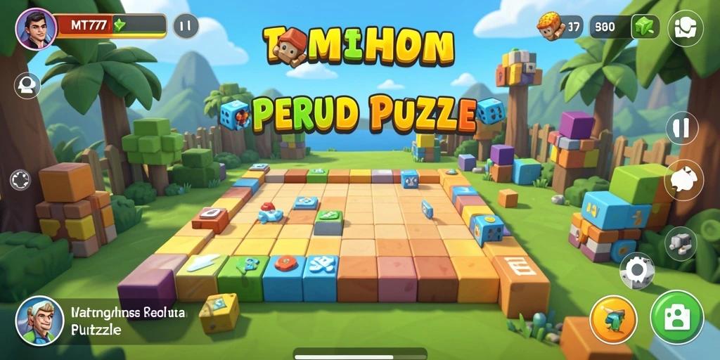 Tampilan gameplay MT777 yang menarik dan penuh warna dalam genre Puzzle.