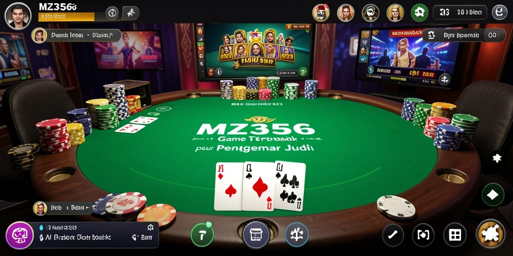 Tampilan gameplay poker yang seru di MZ356.