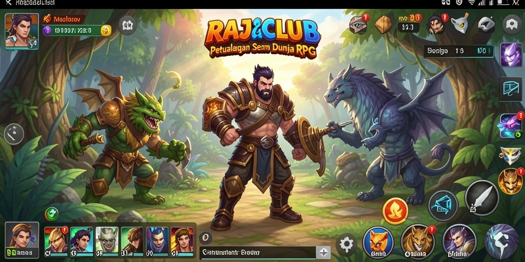 Gameplay menakjubkan dengan aksi dan petualangan di RAJACLUB.