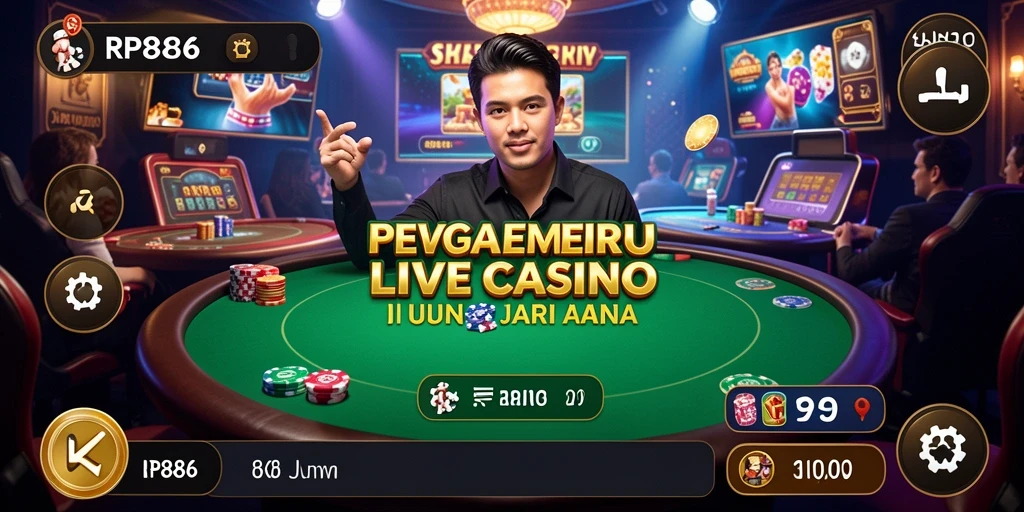 Tampilan gameplay Live Casino yang menarik dan interaktif.