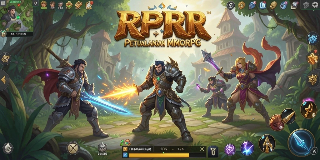 Tampilan gameplay RPRR yang menakjubkan dan mendalam di dunia MMORPG.