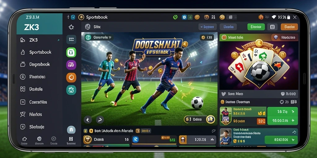 Tampilan gameplay ZK3 yang menarik dan intuitif.