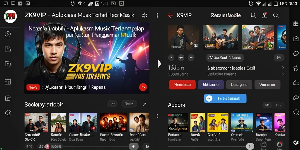 Tampilan gameplay ZK9VIP dengan alat musik virtual yang menarik.